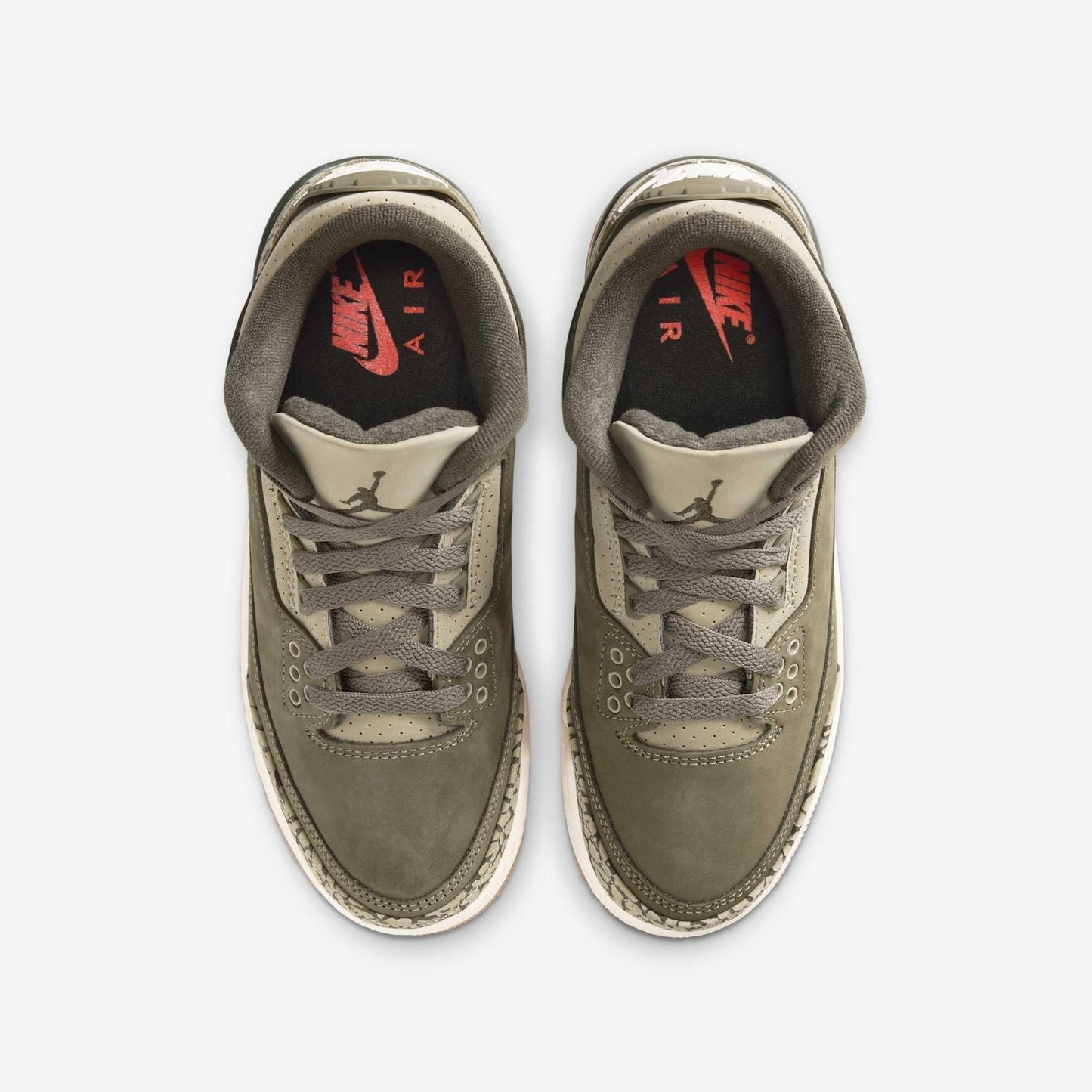 Air Jordan 3 Retro 'Family Affair / Medium Olive' (2025) (GS) [DM0967-202] Athletic Basketball Sports Sneakers in Medium Olive / Sequoia for Unisex Youth Kids Junior Boys Girls - AVBL MRKT (5)