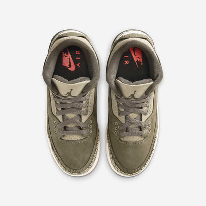 Air Jordan 3 Retro 'Family Affair / Medium Olive' (2025) (GS) [DM0967-202] Athletic Basketball Sports Sneakers in Medium Olive / Sequoia for Unisex Youth Kids Junior Boys Girls - AVBL MRKT (5)