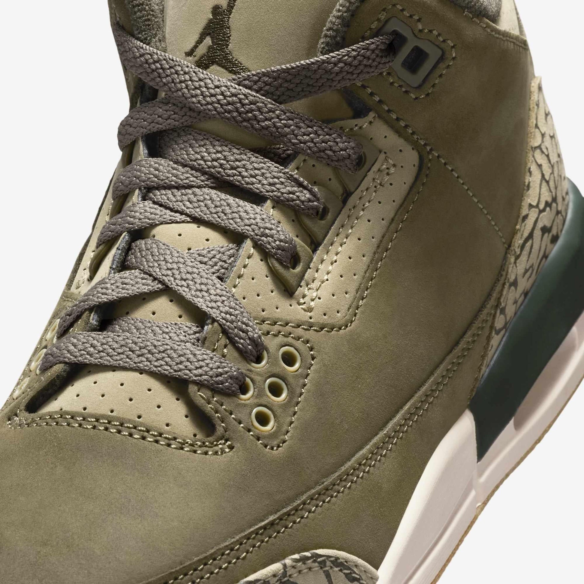 Air Jordan 3 Retro 'Family Affair / Medium Olive' (2025) (GS) [DM0967-202] Athletic Basketball Sports Sneakers in Medium Olive / Sequoia for Unisex Youth Kids Junior Boys Girls - AVBL MRKT (7)