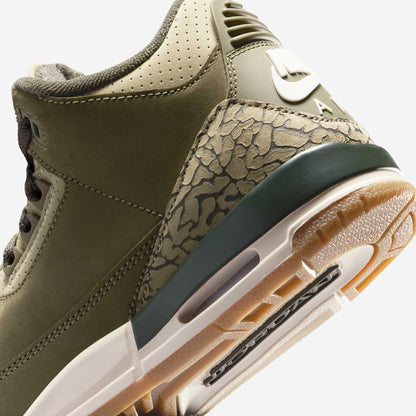Air Jordan 3 Retro 'Family Affair / Medium Olive' (2025) (GS) [DM0967-202] Athletic Basketball Sports Sneakers in Medium Olive / Sequoia for Unisex Youth Kids Junior Boys Girls - AVBL MRKT (8)