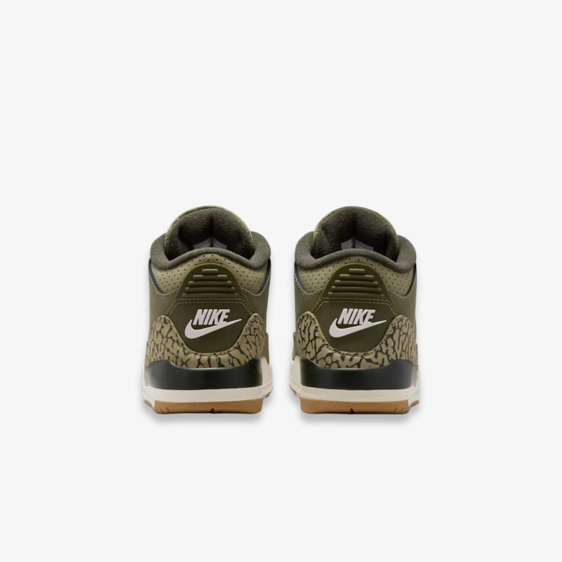 Air Jordan 3 Retro 'Family Affair / Medium Olive' (2025) (PS) [DM0966-202] Athletic Basketball Sports Sneakers in Medium Olive / Sequoia for Unisex Little Kids Pre-School Boys Girls - AVBL MRKT (6)