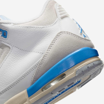 Air Jordan 3 Retro 'Lucky Shorts / Hydrogen Blue' (2025) (GS) [DM0967-101] Athletic Basketball Sports Sneakers in Summit White/ Hydrogen Blue for Unisex Youth Kids Junior Boys Girls - AVBL MRKT (8)