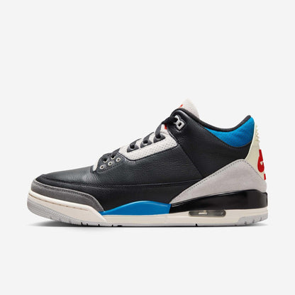 Air Jordan 3 Retro OG 'Rare Air' (2025) [IB8967-004] Athletic Basketball Sports Sneakers in Black / Chile Red - Neutral Grey - Military Blue for Unisex Adult Mens - AVBL MRKT (2)