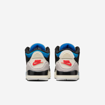 Air Jordan 3 Retro OG 'Rare Air' (2025) (PS) [IB8969-004] Athletic Basketball Sports Sneakers in Black / Chile Red - Neutral Grey - Military Blue for Unisex Little Kids Pre-School Boys Girls - AVBL MRKT (6)
