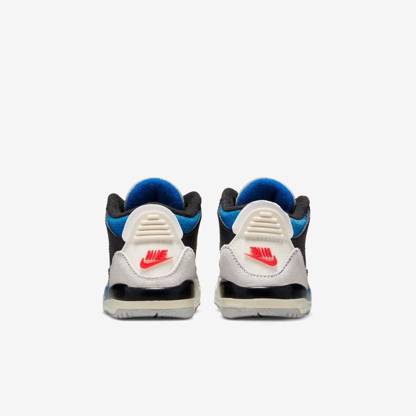Air Jordan 3 Retro OG 'Rare Air' (2025) (TD) [IB8966-004] Athletic Basketball Sports Sneakers in Black / Chile Red - Neutral Grey - Military Blue for Unisex Baby Infant Toddler - AVBL MRKT (6)