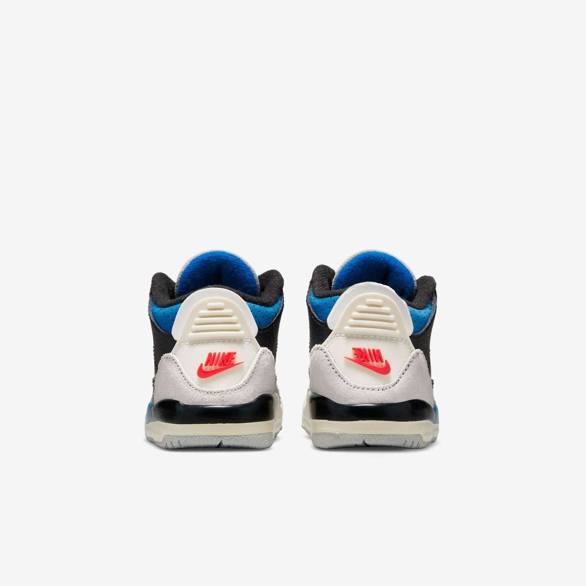 Air Jordan 3 Retro OG 'Rare Air' (2025) (TD) [IB8966-004] Athletic Basketball Sports Sneakers in Black / Chile Red - Neutral Grey - Military Blue for Unisex Baby Infant Toddler - AVBL MRKT (6)