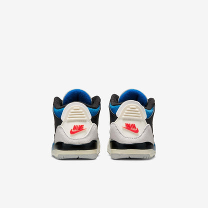 Air Jordan 3 Retro OG 'Rare Air' (2025) (TD) [IB8966-004] Athletic Basketball Sports Sneakers in Black / Chile Red - Neutral Grey - Military Blue for Unisex Baby Infant Toddler - AVBL MRKT (6)