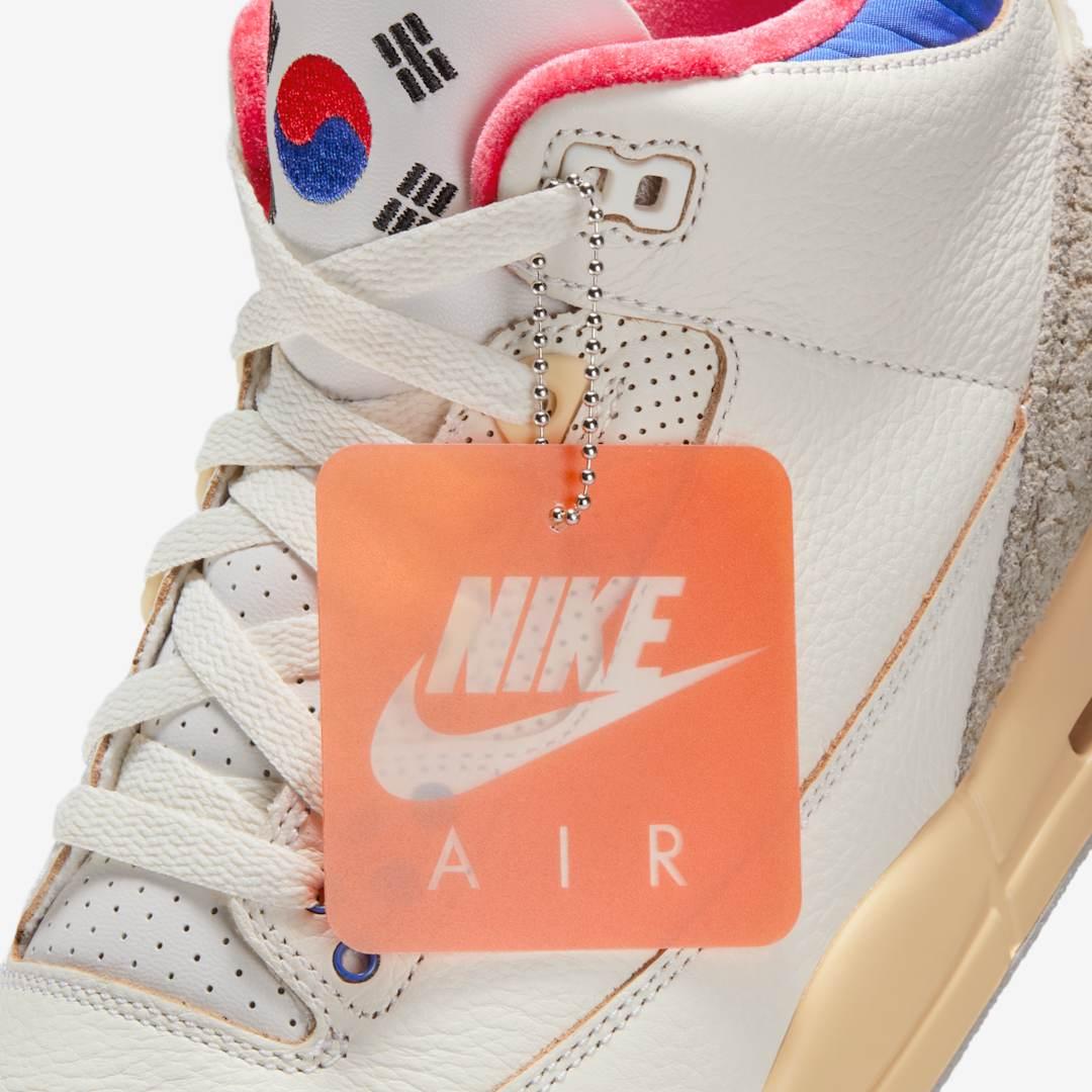 Air Jordan 3 Retro OG SP 'Seoul / South Korea 2.0' (2025) [IB1482-100] Athletic Basketball Sports Sneakers in White / Black - Sport Royal for Unisex Adult Mens - AVBL MRKT (9)