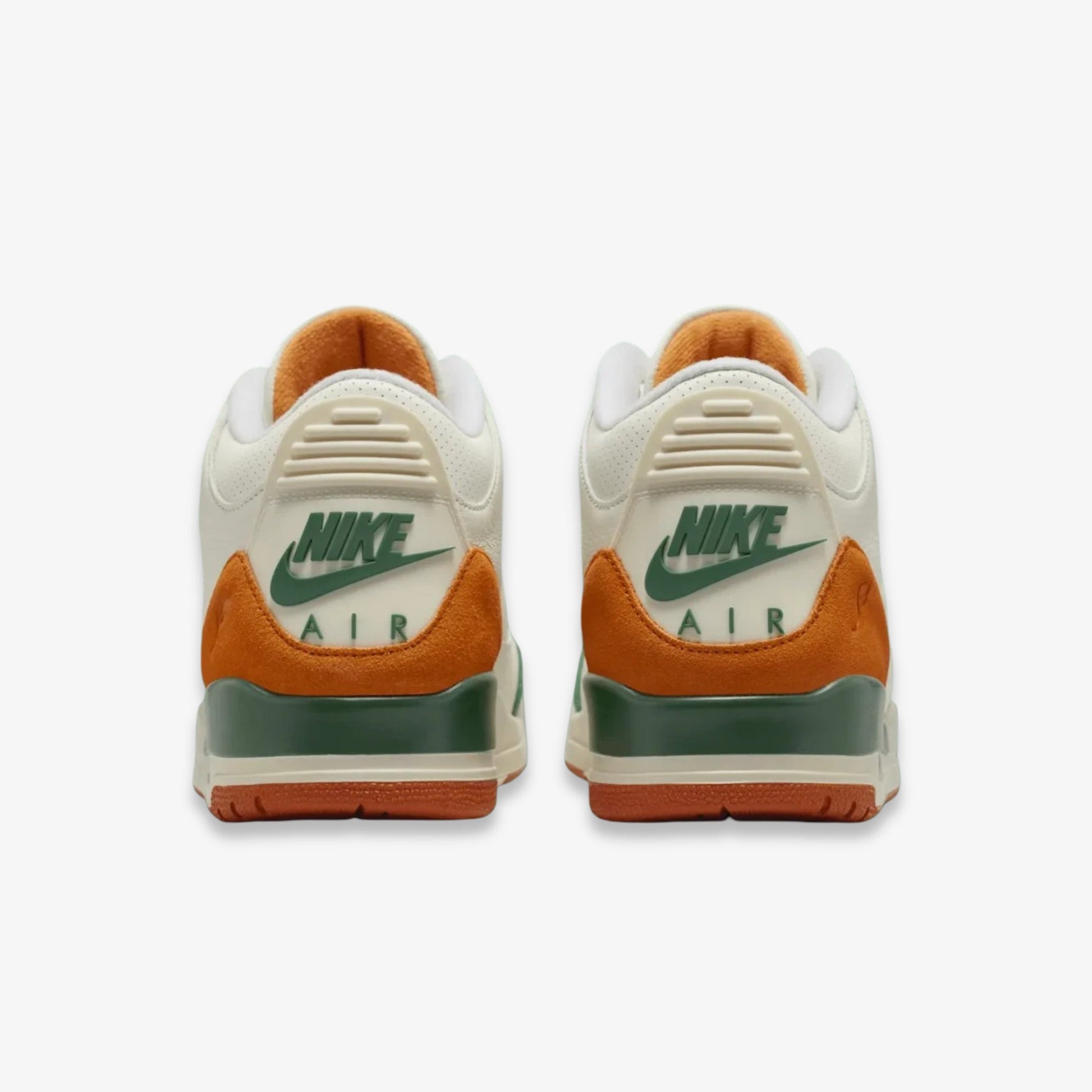 Air Jordan 3 Retro OG SP x SoleFly 'Fruits of our Labor / Miami Hurricanes' (2025) [IF4491-100] Athletic Basketball Sports Sneakers in Sail / Gorge Green - Bright Mandarin - Sail for Unisex Adult Mens - AVBL MRKT (6)