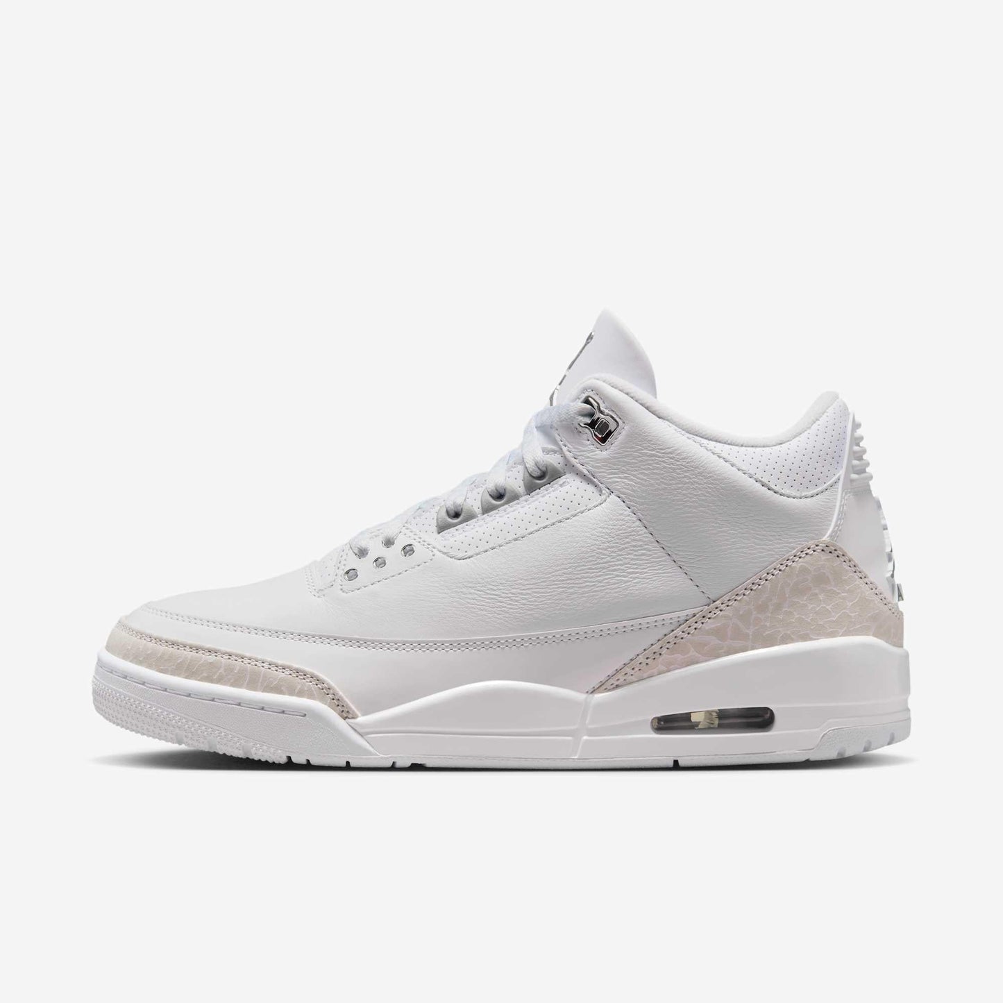 Air Jordan 3 Retro 'Pure Money' (2025) [CT8532-111] Athletic Basketball Sports Sneakers in White / Metallic Silver - White for Unisex Adult Mens - AVBL MRKT (2)
