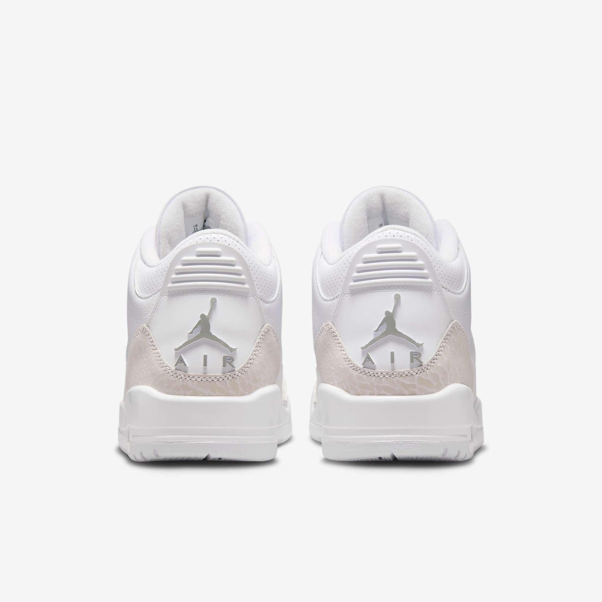 Air Jordan 3 Retro 'Pure Money' (2025) [CT8532-111] Athletic Basketball Sports Sneakers in White / Metallic Silver - White for Unisex Adult Mens - AVBL MRKT (6)