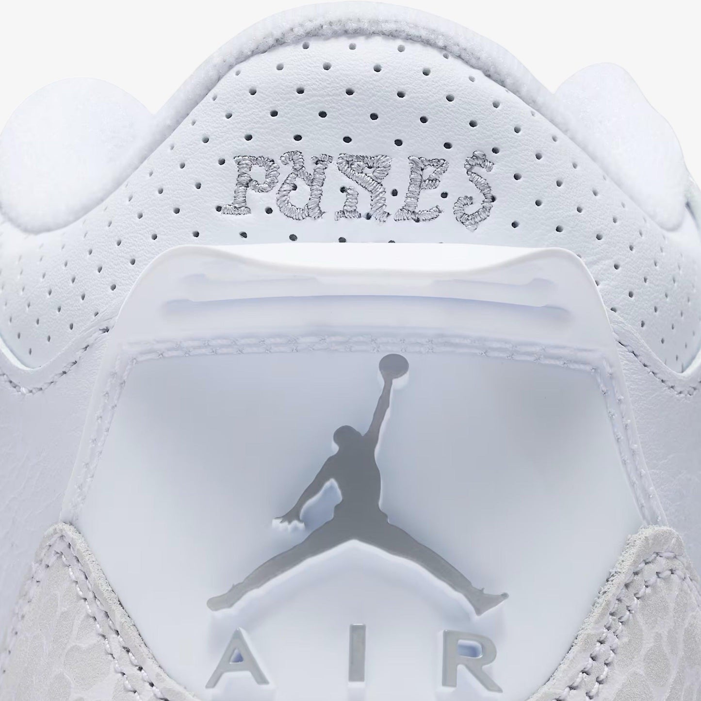Air Jordan 3 Retro 'Pure Money' (2025) (GS) [DM0967-111] Athletic Basketball Sports Sneakers in White / Metallic Silver - White for Unisex Youth Kids Junior Boys Girls - AVBL MRKT (9)
