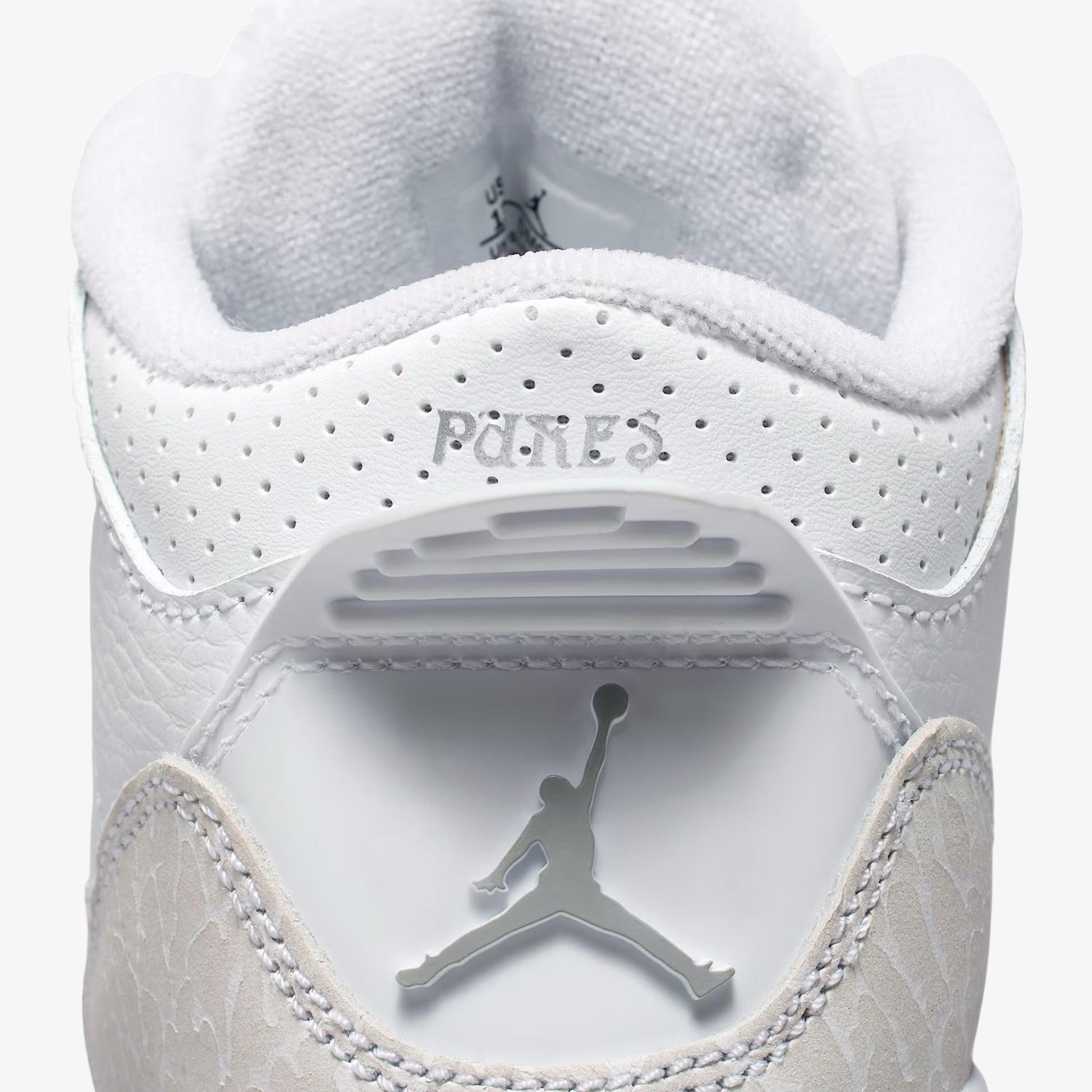 Air Jordan 3 Retro 'Pure Money' (2025) (PS) [DM0966-111] Athletic Basketball Sports Sneakers in White / Metallic Silver - White for Unisex Little Kids Pre-School Boys Girls - AVBL MRKT (9)