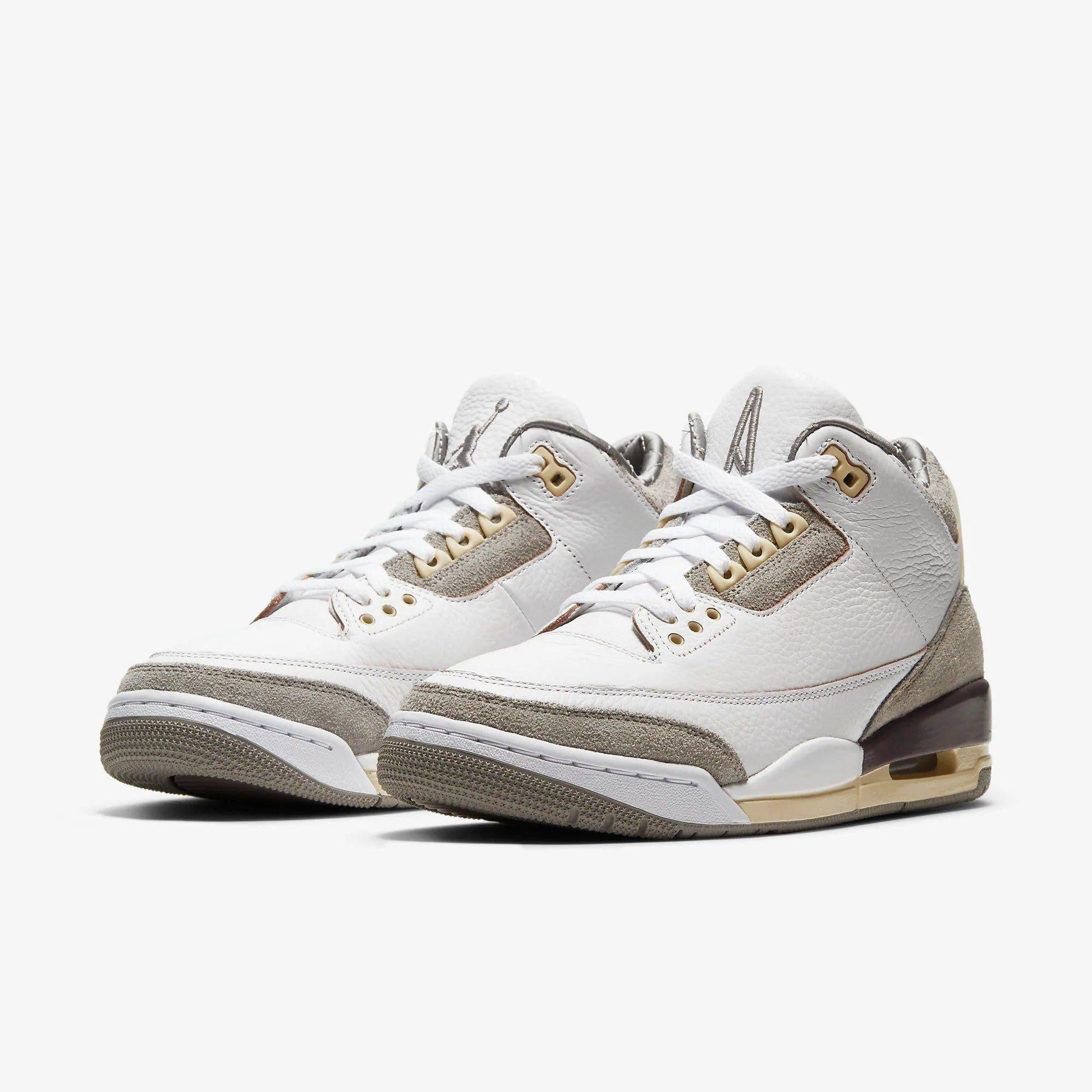 Air Jordan 3 Retro SP x A Ma Maniére 'Raised By Women' (2021) (Womens) [DH3434-110] Athletic Basketball Sports Sneakers in Praline / White - Sail for Unisex Adult Female Ladies Girls WMNS - AVBL MRKT (1)