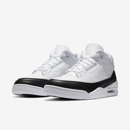 Air Jordan 3 Retro SP x Fragment Design 'Hiroshi Fujiwara' (2020) [DA3595-100] Athletic Basketball Sports Sneakers in White / White - Black for Unisex Adult Mens - AVBL MRKT (1)