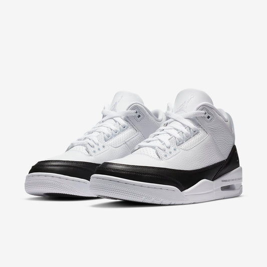 Air Jordan 3 Retro SP x Fragment Design 'Hiroshi Fujiwara' (2020) [DA3595-100] Athletic Basketball Sports Sneakers in White / White - Black for Unisex Adult Mens - AVBL MRKT (1)