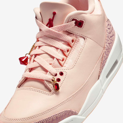 Air Jordan 3 Retro 'Valentine's Day / Treat Yourself' (2025) (Womens) [HJ0178-600] Athletic Basketball Sports Sneakers in Washed Coral / Gym Red - Sail for Unisex Adult Female Ladies Girls WMNS - AVBL MRKT (7)