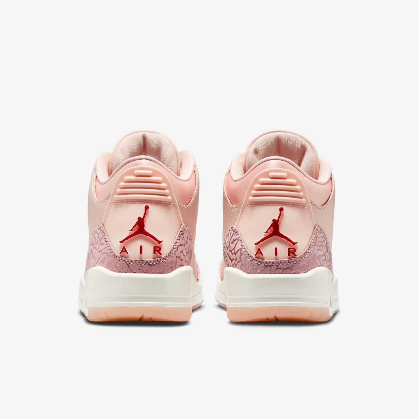 Air Jordan 3 Retro 'Valentine's Day / Treat Yourself' (2025) (Womens) [HJ0178-600] Athletic Basketball Sports Sneakers in Washed Coral / Gym Red - Sail for Unisex Adult Female Ladies Girls WMNS - AVBL MRKT (6)