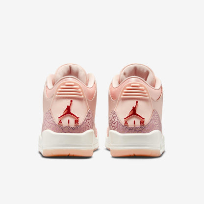 Air Jordan 3 Retro 'Valentine's Day / Treat Yourself' (2025) (Womens) [HJ0178-600] Athletic Basketball Sports Sneakers in Washed Coral / Gym Red - Sail for Unisex Adult Female Ladies Girls WMNS - AVBL MRKT (6)