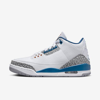 Air Jordan 3 Retro 'Washington Wizards' (2023) [CT8532-148] Athletic Basketball Sports Sneakers in White / Metallic Copper - Navy Blue for Unisex Adult Mens - AVBL MRKT (2)