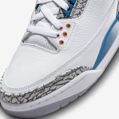 Air Jordan 3 Retro 'Washington Wizards' (2023) [CT8532-148] Athletic Basketball Sports Sneakers in White / Metallic Copper - Navy Blue for Unisex Adult Mens - AVBL MRKT (7)