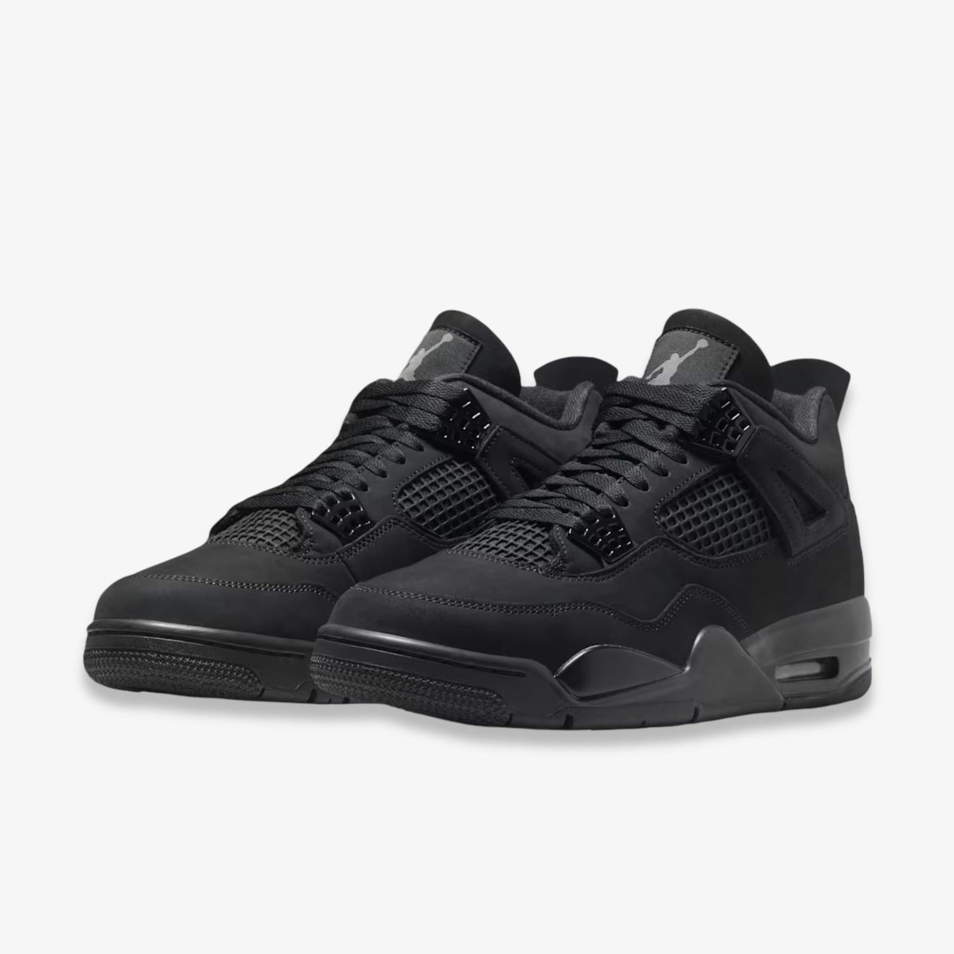 Air Jordan 4 Retro 'Black Cat' (2025) [FV5029-010] Athletic Basketball Sports Sneakers in Black / Black - Light Graphite for Unisex Adult Mens - AVBL MRKT (1)