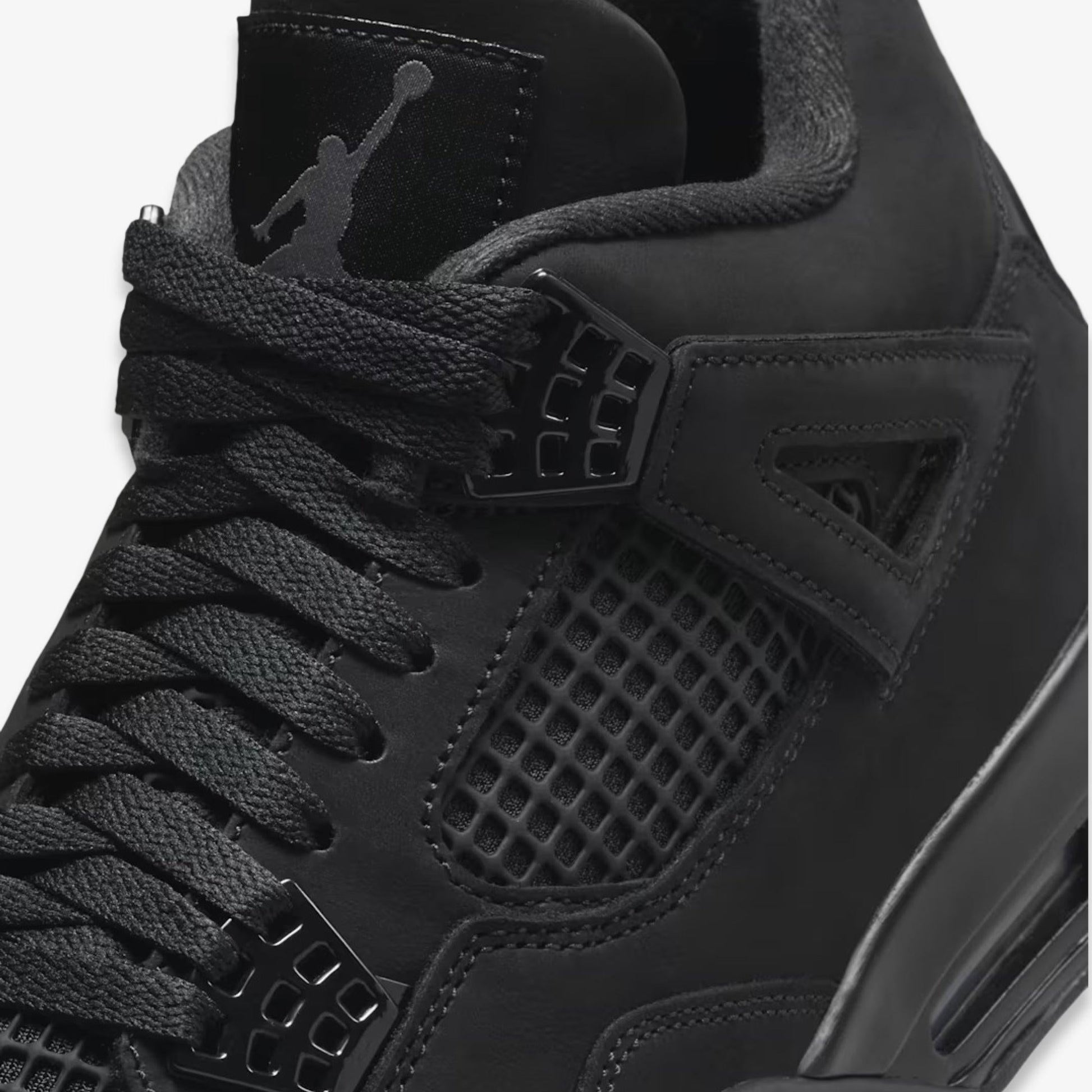 Air Jordan 4 Retro 'Black Cat' (2025) [FV5029-010] Athletic Basketball Sports Sneakers in Black / Black - Light Graphite for Unisex Adult Mens - AVBL MRKT (7)