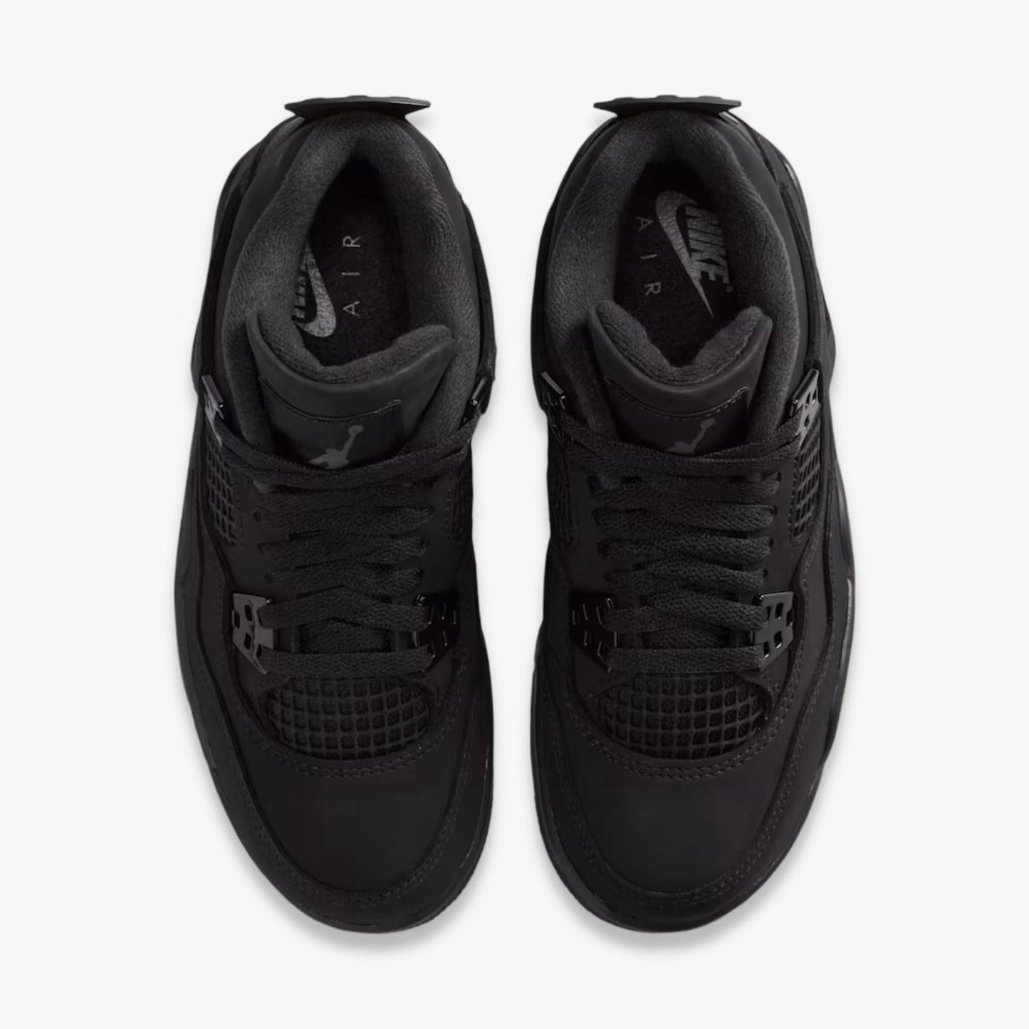 Air Jordan 4 Retro 'Black Cat' (2025) (GS) [IB4171-010] Athletic Basketball Sports Sneakers in Black / Black - Light Graphite for Unisex Youth Kids Junior Boys Girls - AVBL MRKT (5)