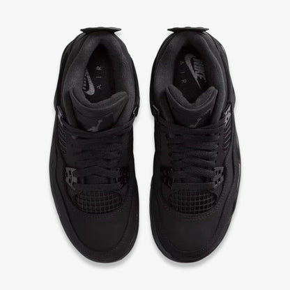 Air Jordan 4 Retro 'Black Cat' (2025) (GS) [IB4171-010] Athletic Basketball Sports Sneakers in Black / Black - Light Graphite for Unisex Youth Kids Junior Boys Girls - AVBL MRKT (5)