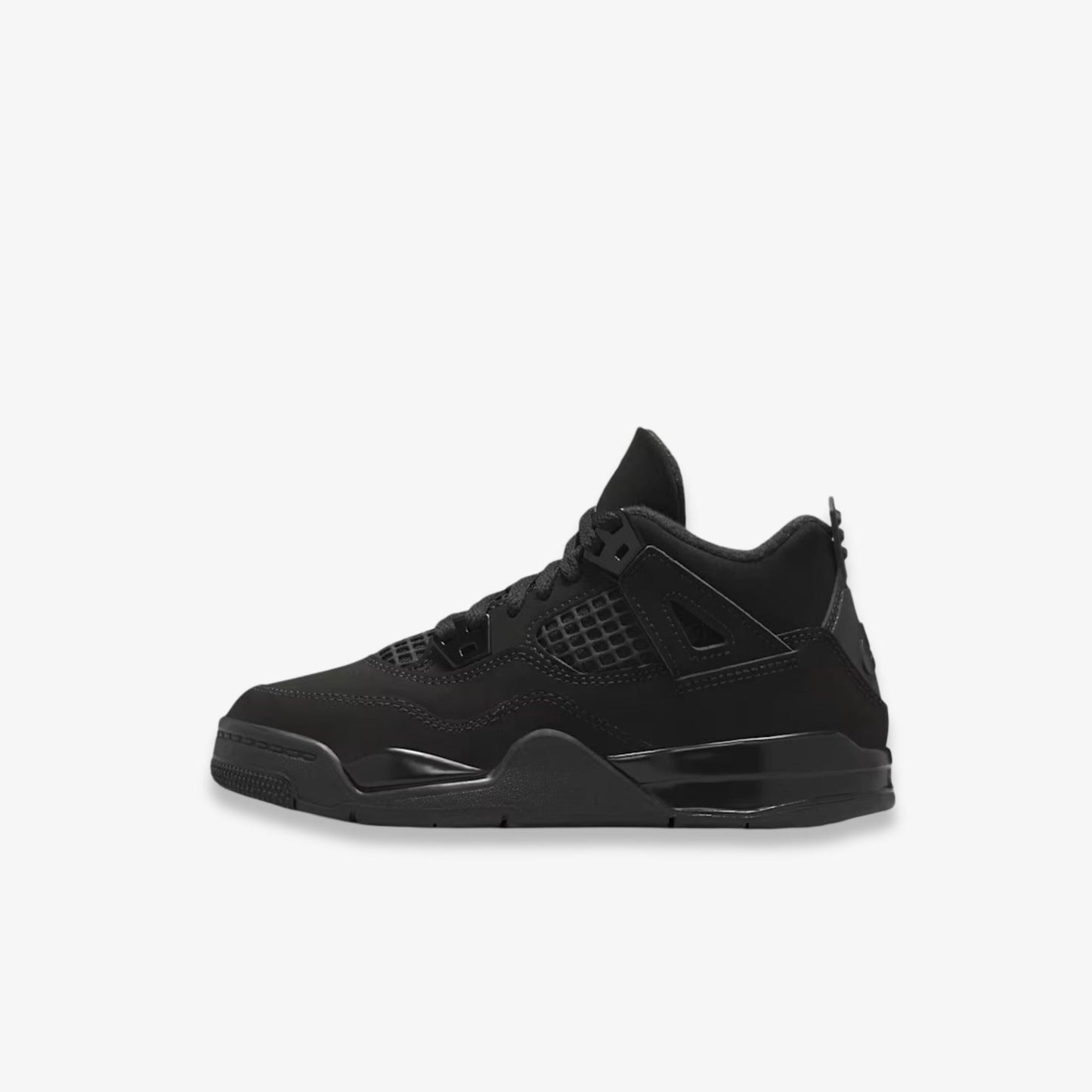 Air Jordan 4 Retro 'Black Cat' (2025) (PS) [IB4388-010] Athletic Basketball Sports Sneakers in Black / Black - Light Graphite for Unisex Little Kids Pre-School Boys Girls - AVBL MRKT (2)