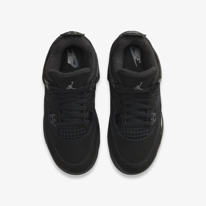 Air Jordan 4 Retro 'Black Cat' (2025) (PS) [IB4388-010] Athletic Basketball Sports Sneakers in Black / Black - Light Graphite for Unisex Little Kids Pre-School Boys Girls - AVBL MRKT (5)
