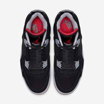 Air Jordan 4 Retro 'Bred' (2019) [308497-060] Athletic Basketball Sports Sneakers in Black / Fire Red - Cement Grey for Unisex Adult Mens - AVBL MRKT (5)