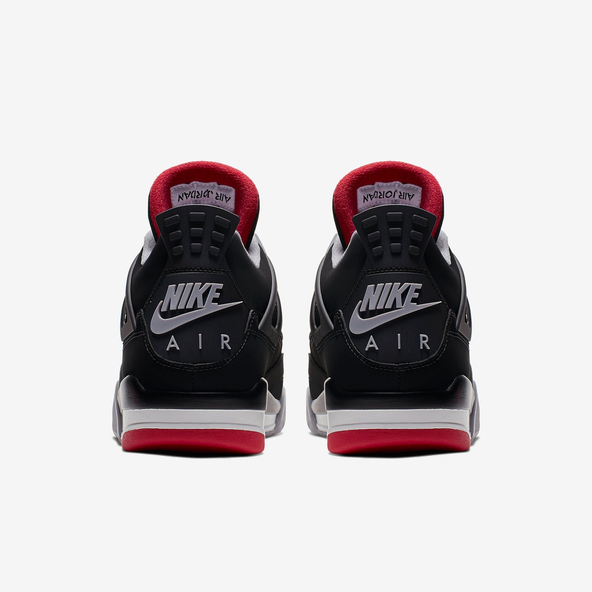 Air Jordan 4 Retro 'Bred' (2019) [308497-060] Athletic Basketball Sports Sneakers in Black / Fire Red - Cement Grey for Unisex Adult Mens - AVBL MRKT (6)