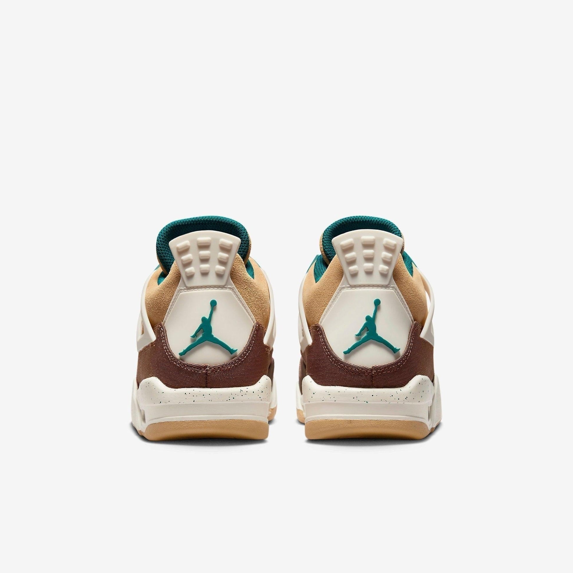 Air Jordan 4 Retro 'Cacao Wow' (2023) (GS) [FB2214-200] Athletic Basketball Sports Sneakers in Cacao Wow / Geode Teal for Unisex Youth Kids Junior Boys Girls - AVBL MRKT (6)