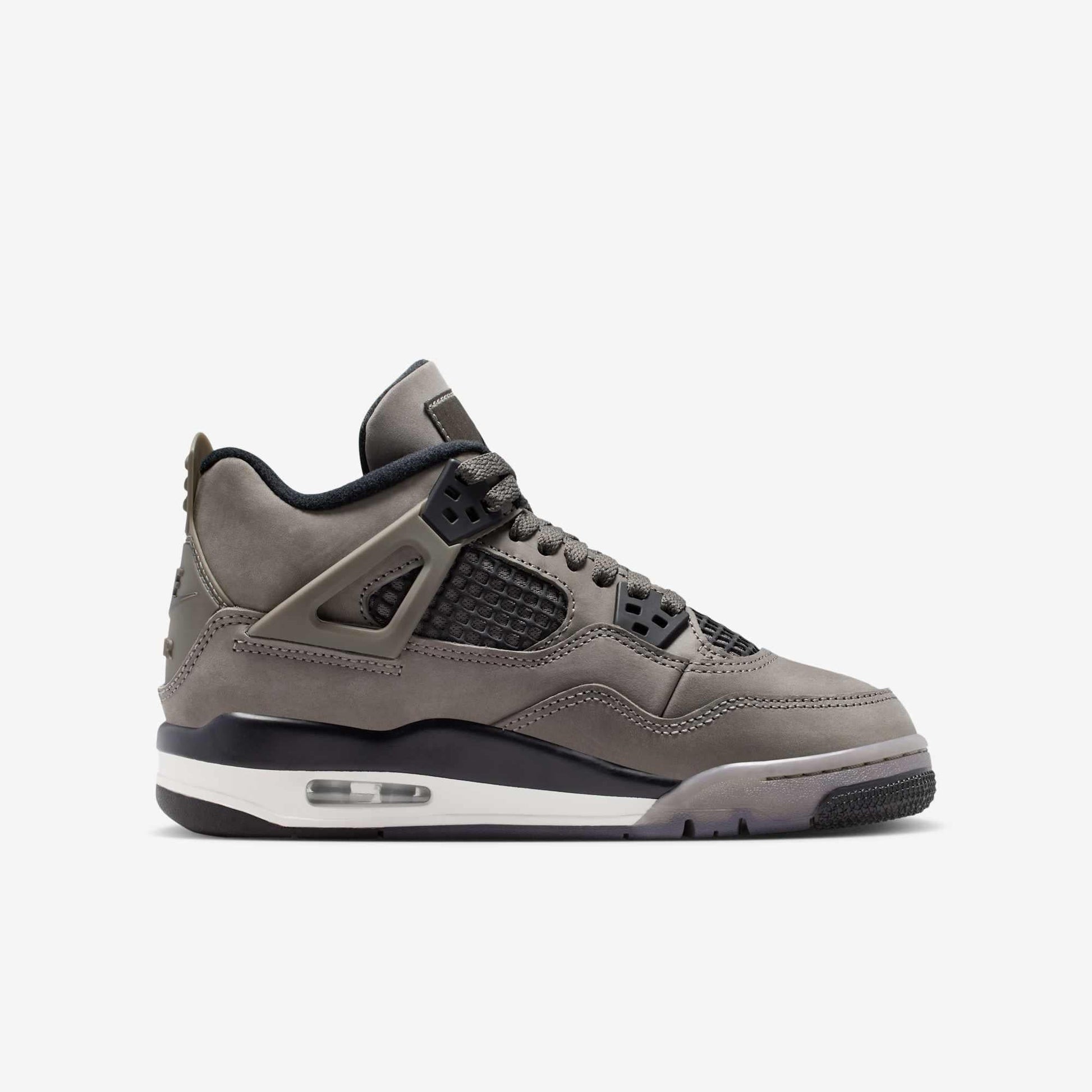 Air Jordan 4 Retro 'Cave Stone' (2025) (GS) [IB4171-200] Athletic Basketball Sports Sneakers in Cave Stone / Black - Phantom for Unisex Youth Kids Junior Boys Girls - AVBL MRKT (4)