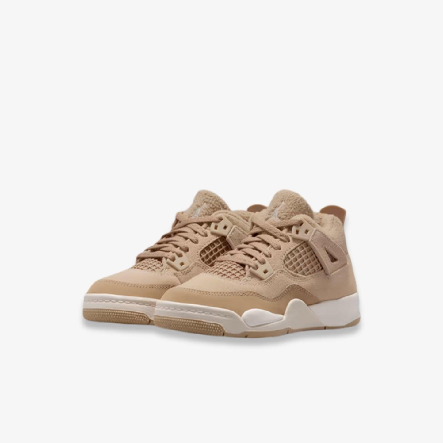 Air Jordan 4 Retro 'Cozy Girl' (2025) (PS) [HV4385-200] Athletic Basketball Sports Sneakers in Hemp / Light Orewood Brown for Unisex Little Kids Pre-School Boys Girls - AVBL MRKT (1)