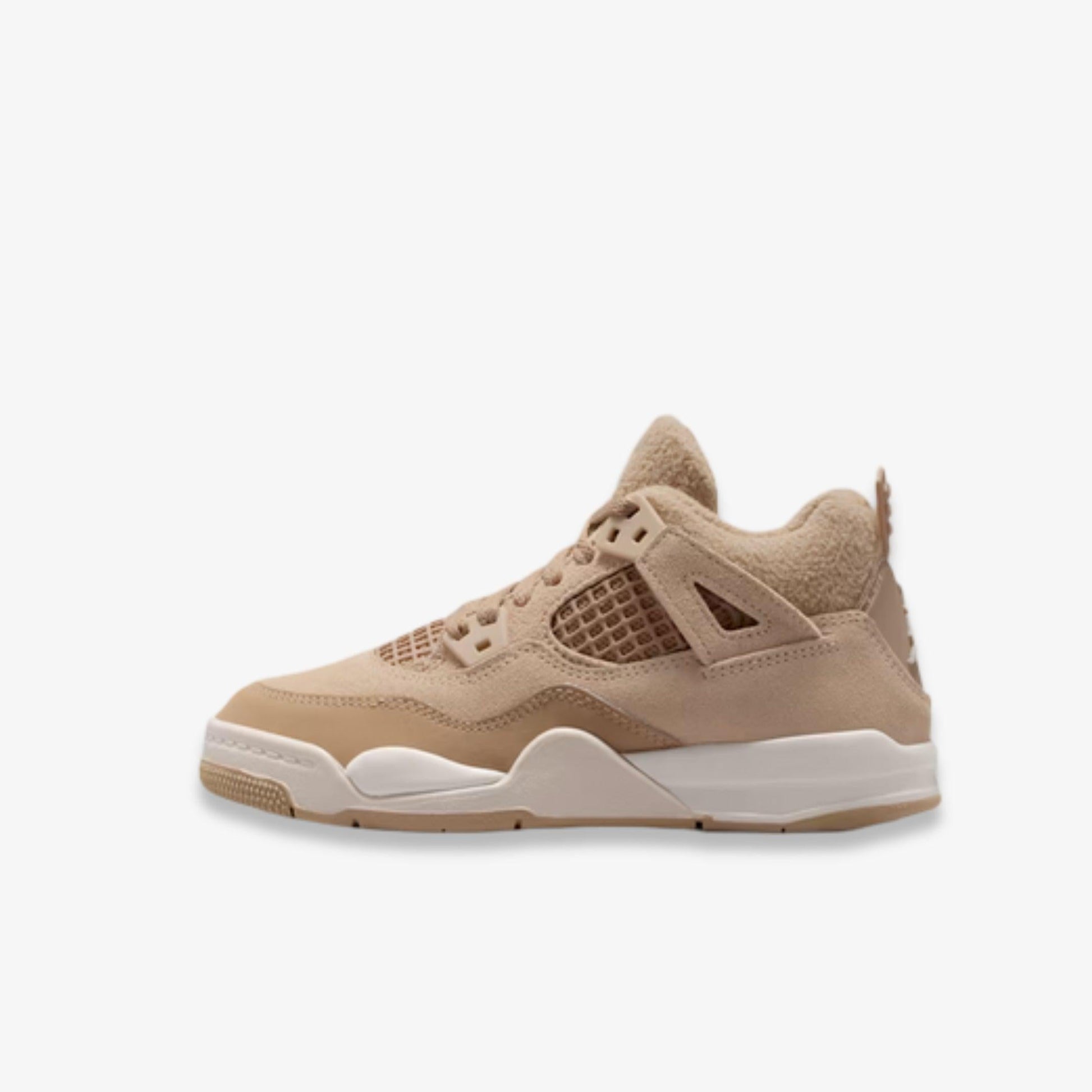 Air Jordan 4 Retro 'Cozy Girl' (2025) (PS) [HV4385-200] Athletic Basketball Sports Sneakers in Hemp / Light Orewood Brown for Unisex Little Kids Pre-School Boys Girls - AVBL MRKT (2)