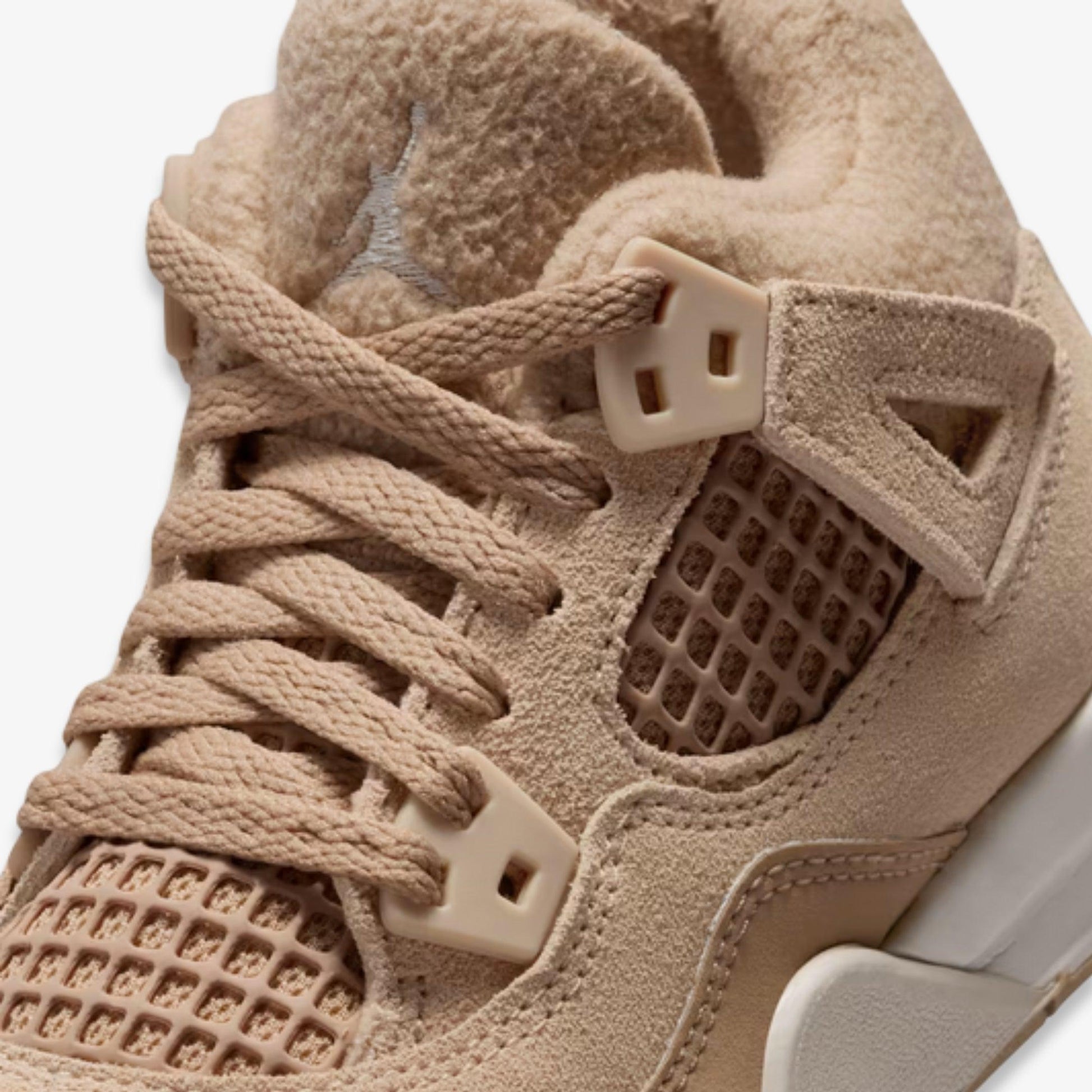 Air Jordan 4 Retro 'Cozy Girl' (2025) (PS) [HV4385-200] Athletic Basketball Sports Sneakers in Hemp / Light Orewood Brown for Unisex Little Kids Pre-School Boys Girls - AVBL MRKT (7)