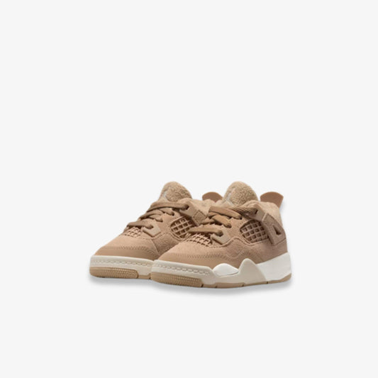Air Jordan 4 Retro 'Cozy Girl' (2025) (TD) [HV4384-200] Athletic Basketball Sports Sneakers in Hemp / Light Orewood Brown for Unisex Baby Infant Toddler - AVBL MRKT (1)
