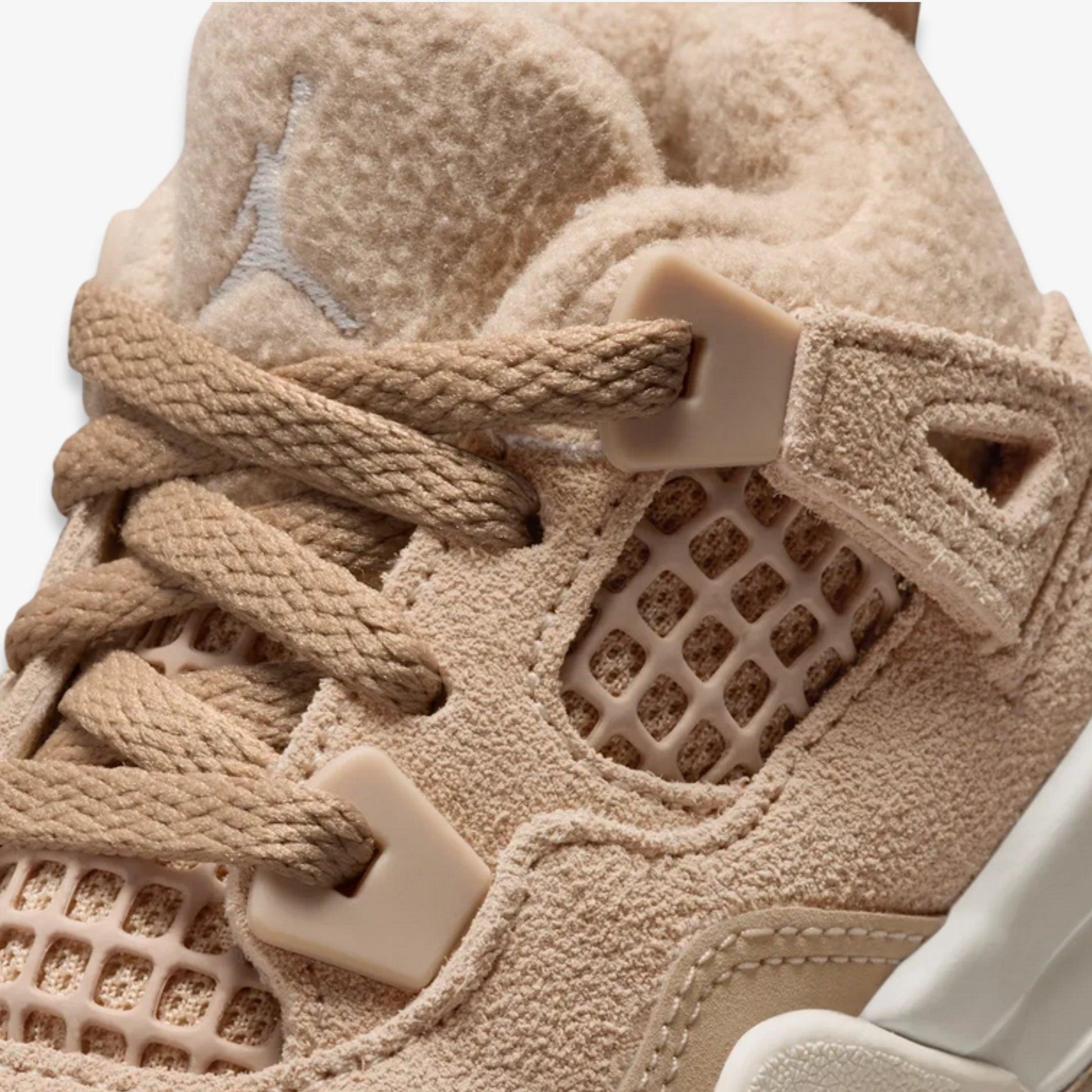Air Jordan 4 Retro 'Cozy Girl' (2025) (TD) [HV4384-200] Athletic Basketball Sports Sneakers in Hemp / Light Orewood Brown for Unisex Baby Infant Toddler - AVBL MRKT (7)