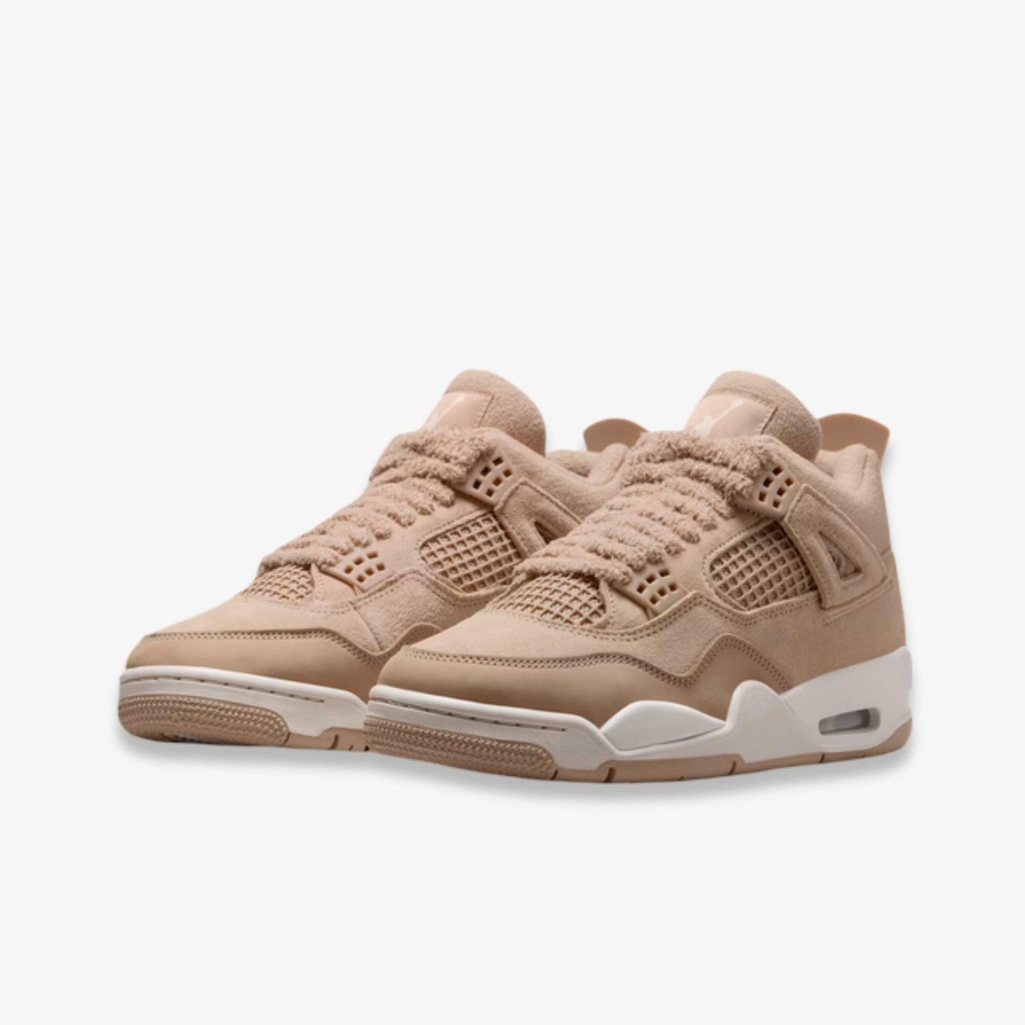 Air Jordan 4 Retro 'Cozy Girl' (2025) (Womens) [HV0823-200] Athletic Basketball Sports Sneakers in Hemp / Light Orewood Brown for Unisex Adult Female Ladies Girls WMNS - AVBL MRKT (1)