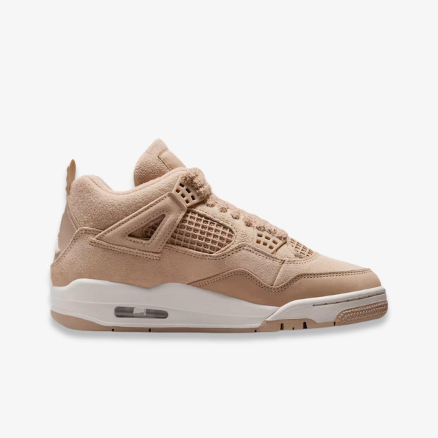 Air Jordan 4 Retro 'Cozy Girl' (2025) (Womens) [HV0823-200] Athletic Basketball Sports Sneakers in Hemp / Light Orewood Brown for Unisex Adult Female Ladies Girls WMNS - AVBL MRKT (4)