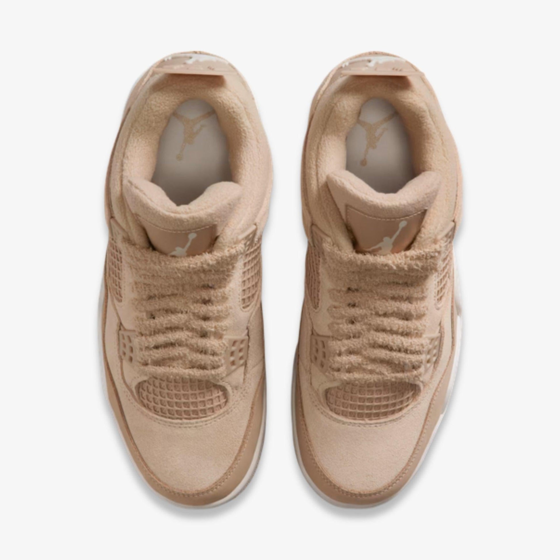 Air Jordan 4 Retro 'Cozy Girl' (2025) (Womens) [HV0823-200] Athletic Basketball Sports Sneakers in Hemp / Light Orewood Brown for Unisex Adult Female Ladies Girls WMNS - AVBL MRKT (5)