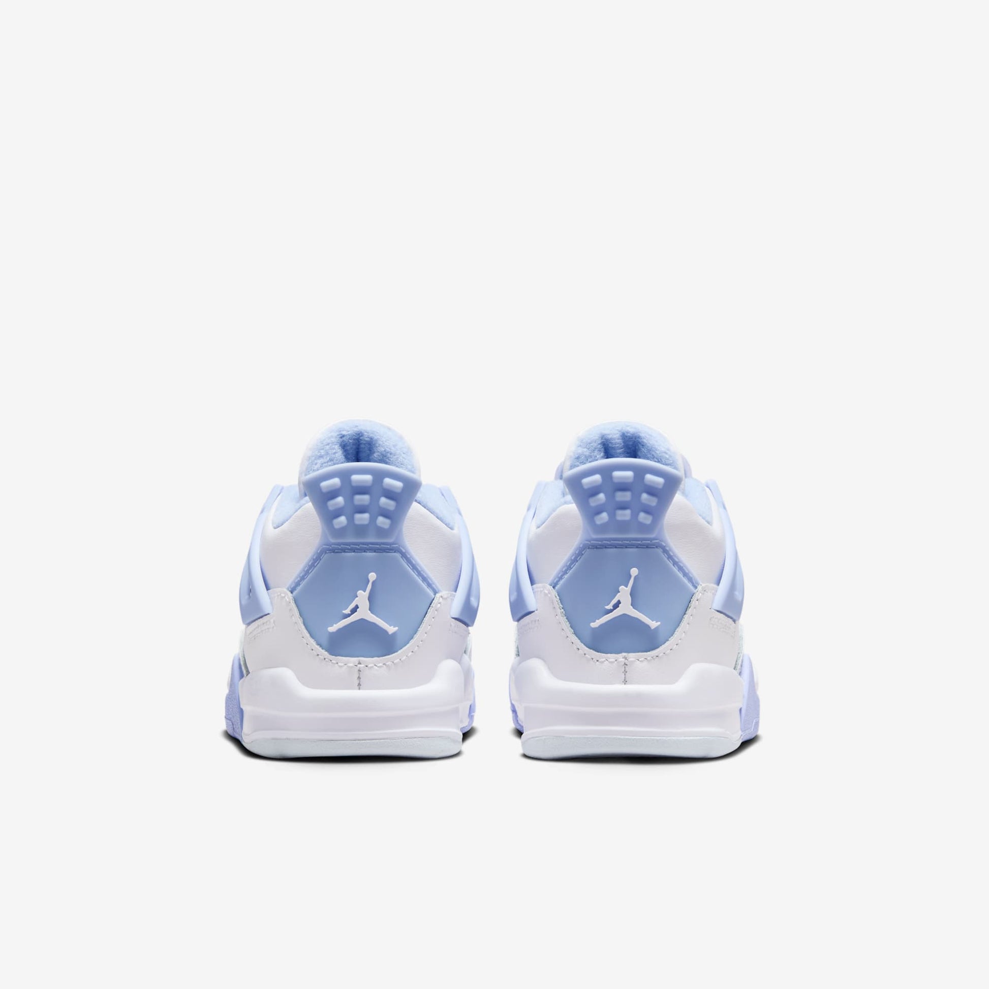 Air Jordan 4 Retro 'Forget Me Not / Aluminum' (2025) (TD) [IB8961-100] Athletic Basketball Sports Sneakers in White / Aluminum - Blue Tint - Oil Green for Unisex Baby Infant Toddler - AVBL MRKT (6)