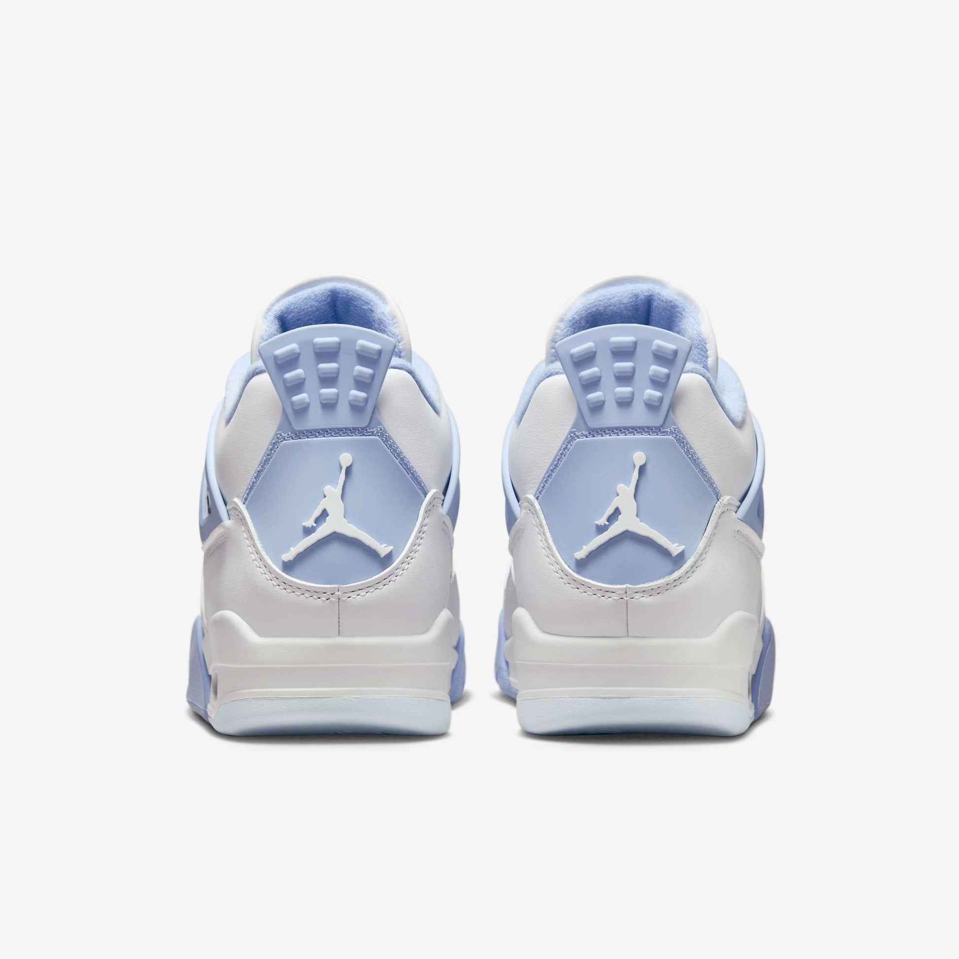 Air Jordan 4 Retro 'Forget Me Not / Aluminum' (2025) (Womens) [HV0823-100] Athletic Basketball Sports Sneakers in White / Aluminum - Blue Tint for Unisex Adult Female Ladies Girls WMNS - AVBL MRKT (7)