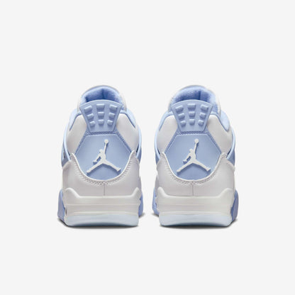 Air Jordan 4 Retro 'Forget Me Not / Aluminum' (2025) (Womens) [HV0823-100] Athletic Basketball Sports Sneakers in White / Aluminum - Blue Tint for Unisex Adult Female Ladies Girls WMNS - AVBL MRKT (7)