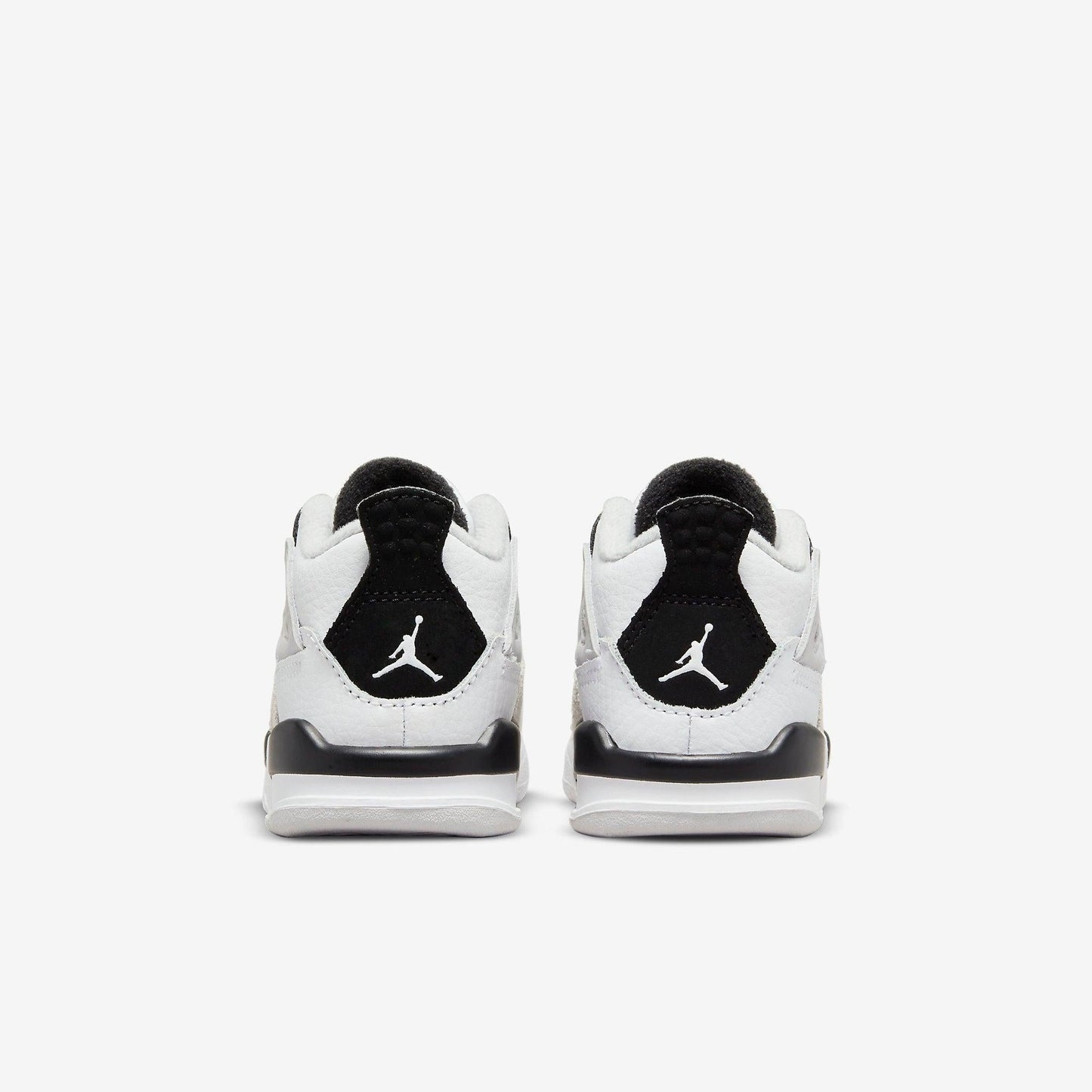 Air Jordan 4 Retro 'Military Black' (2022) (TD) [BQ7670-111] Athletic Basketball Sports Sneakers in White / Black - Neutral Grey for Unisex Baby Infant Toddler - AVBL MRKT (6)