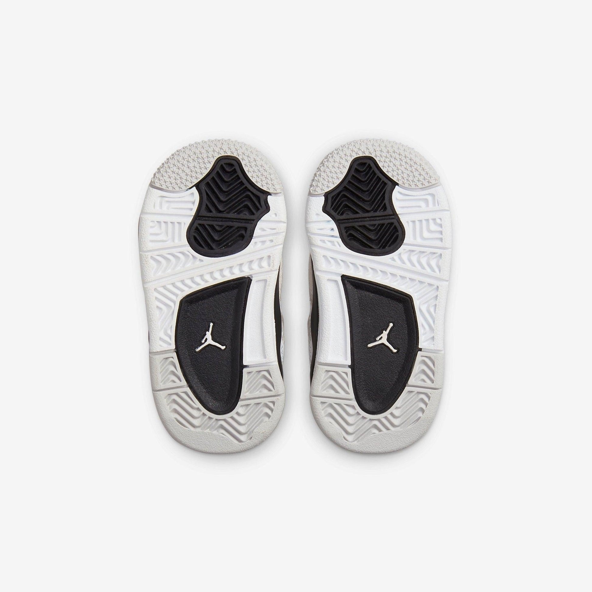 Air Jordan 4 Retro 'Military Black' (2022) (TD) [BQ7670-111] Athletic Basketball Sports Sneakers in White / Black - Neutral Grey for Unisex Baby Infant Toddler - AVBL MRKT (8)