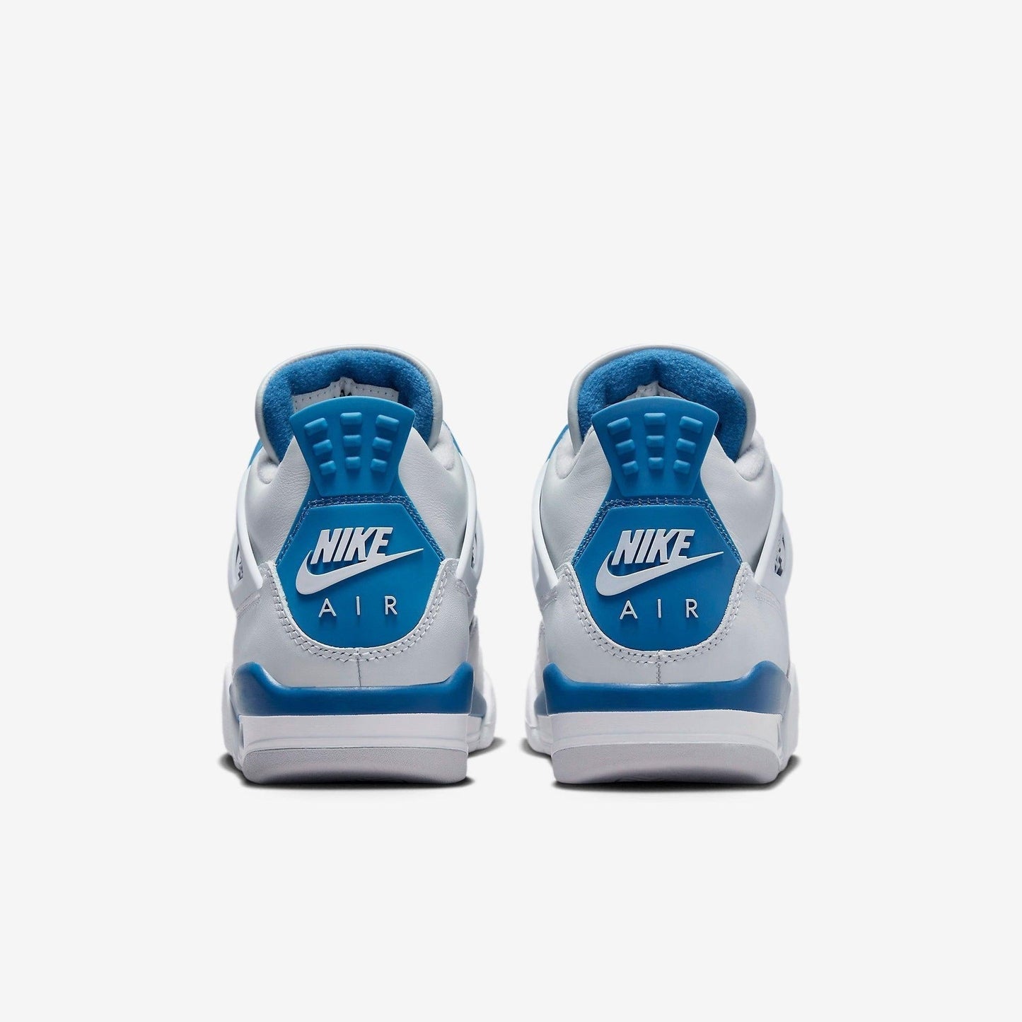 Air Jordan 4 Retro 'Military Blue / Industrial Blue' (2024) (GS) [HF4281-141] Athletic Basketball Sports Sneakers in Off White / Military Blue for Unisex Youth Kids Junior Boys Girls - AVBL MRKT (6)