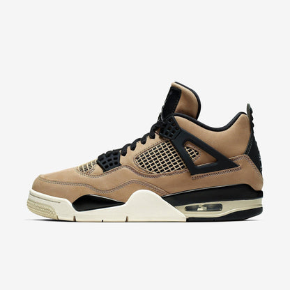 Air Jordan 4 Retro 'Mushroom' (2019) (Womens) [AQ9129-200] Athletic Basketball Sports Sneakers in Mushroom / Multi-Color - Black for Unisex Adult Female Ladies Girls WMNS - AVBL MRKT (2)